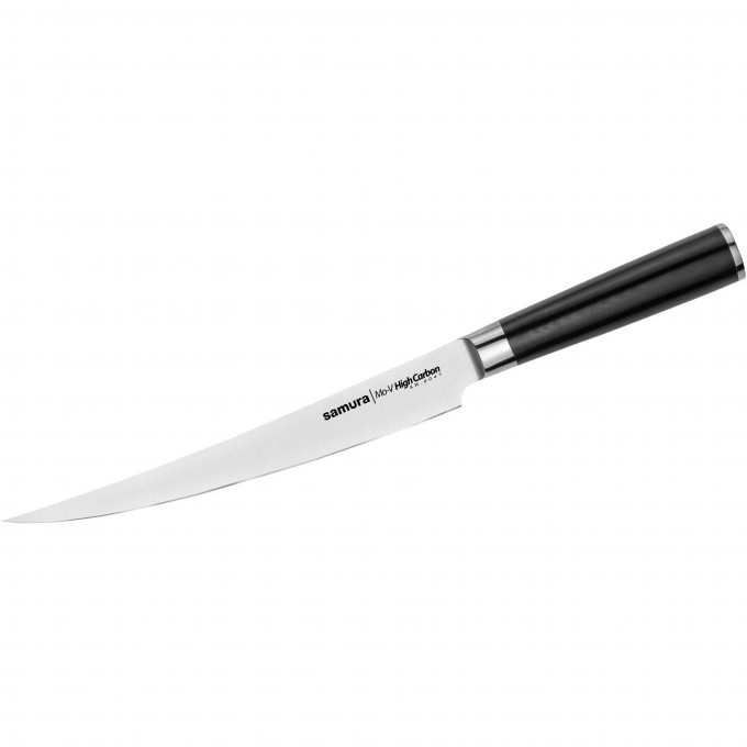 Короткий слайсер SAMURA MO-V 220 мм, G-10 SM-0047/K
